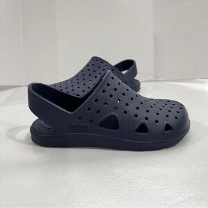 Totes Kids Solobounce Perforated Sandals Navy Blue Slip-On Clogs Kids Size 9-10